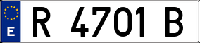 Trailer License Plate